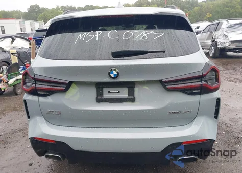 2022 BMW X3 xDrive30I из США, поврежденный, VIN 5UX53DP04N9K50787